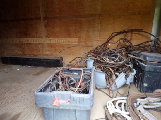 Group of Asst. Wire Cable Chokers (Outside Out Front)