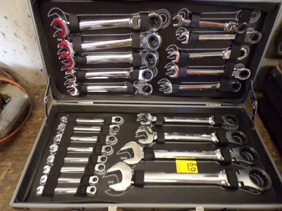 (22) Pc. Flexable Ratchet Wrench Set, SAE (New Garage)