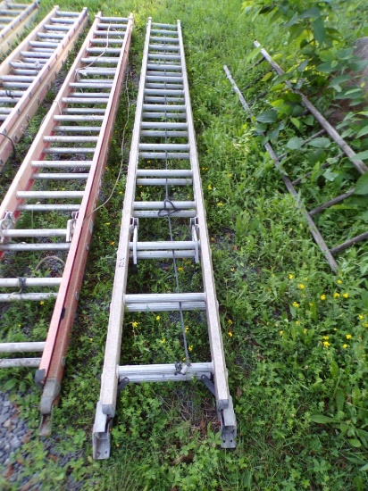 Werner 32'' Fiberglass Ext. Ladder, 13 1/2'' Wide (Out Back of New Garage)