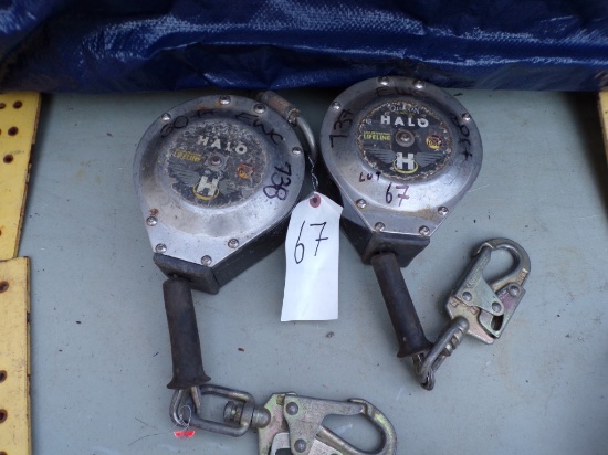(2) Guardian Halo 30' Self Retracting Life Lines / Cables (Out Front of Gar
