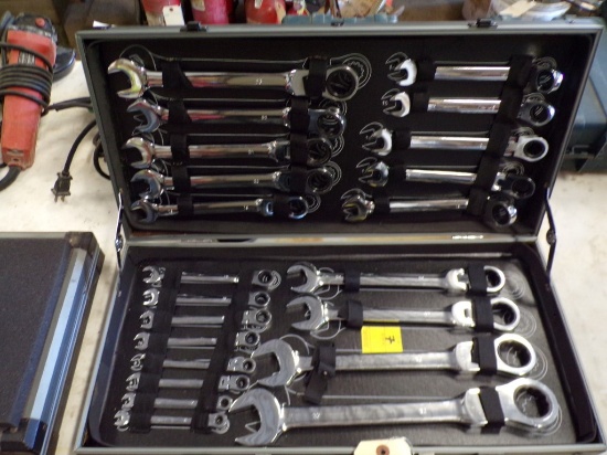 New (22) Pc. Metric Flexable Ratchet Wrench Set (Old Garage)