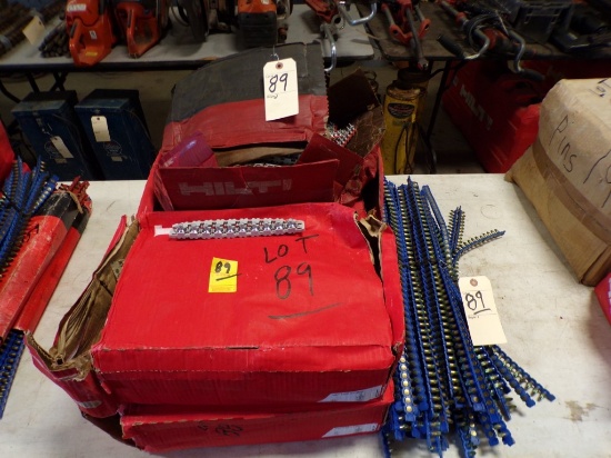 (5) Boxes of Hilti X-ENP-19 Beam Fasteners, 1,000 Per Box and Approx. (4) B