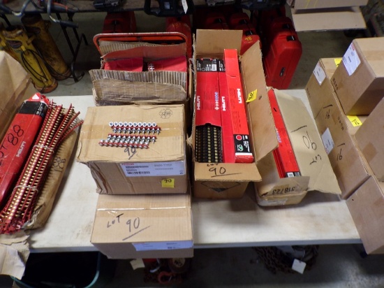 (6) Boxes of Hilti X-HSN-24 Fasteners, 2,000 Per Box and (10) Boxes of Hilt