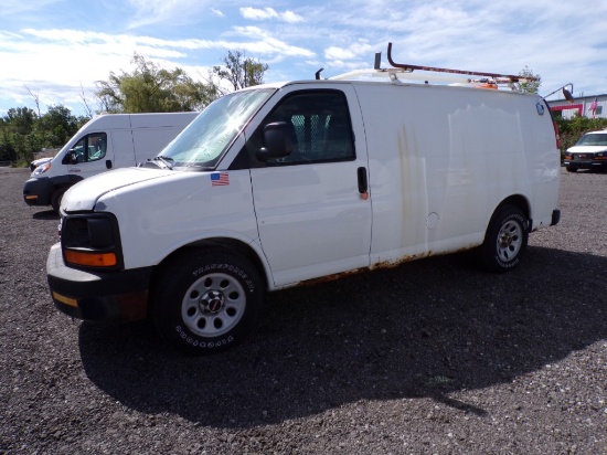 2011 GMC Savannah Cargo Van, 4.3 Gas Engine, Auto Trans., Rear Shelving,112