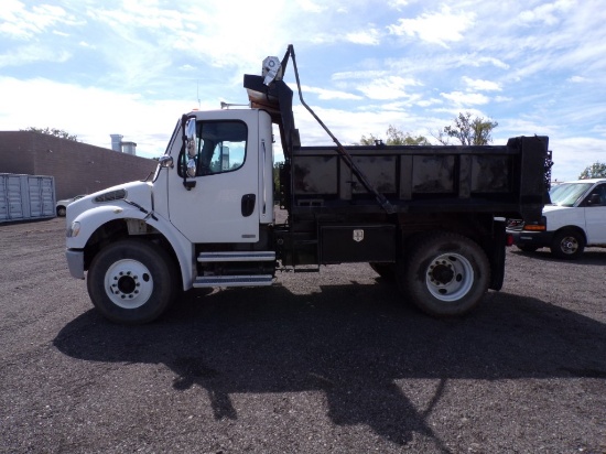 2007 Freightliner M2 Dump Truck with 10' Dump Body and Tarp, Cat C-7 Diesel