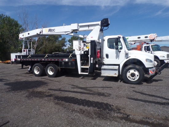 2016 Freightliner M2 Tandem Axle Chassis with Altec AC18-7B-HL Crane, Cummi