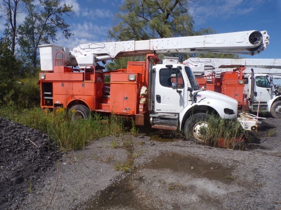 2008 Freightliner M2 Bucket Truck, Mercedes-Benz Diesel Engine, Altec AM55