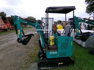 New CFG-AGT H16R Mini Excavator, Gas Engine, Side Controls, Manual Thumb, A