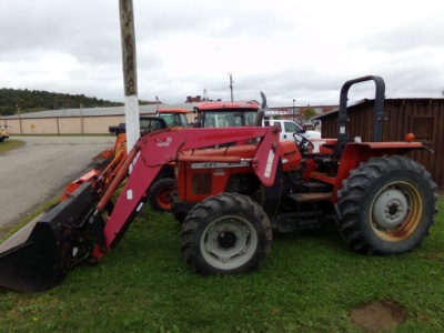 Massey Ferguson 471 Tractor with MF1070 Loader, Euro Hook-Up Bucket, 3 PTH,