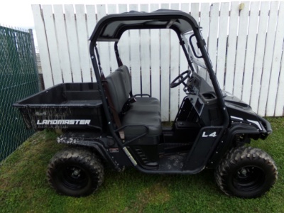 New 2024 Landmaster L4 UTV with Winch, Canopy, Windshield, Gas Engine, Blac