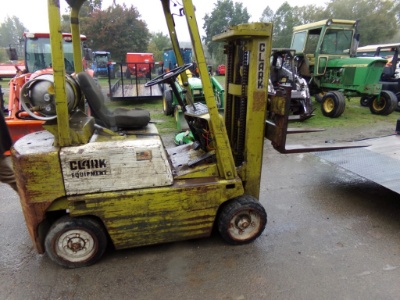 Clark C500 40 Propane Forklift, 4,000 LB Capacity, Triple Mast , SN 3559312
