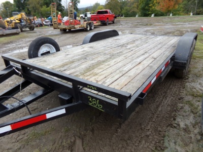Tandem Axle Trailer with Ramps, 16' x 83'', Just Serviced, Works Good, NO V