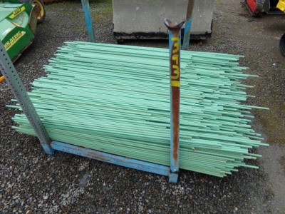 Lg. Lot of Green Rebar, 1/2'' x Asst. Lengths (5775)
