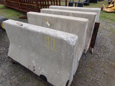 (4) Concrete Barriers, 5' Long (5774)