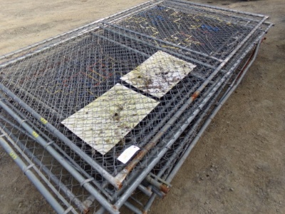60- 10' Sections of Framed Chainlink Fencing (Temporary Fencing) (6035)