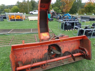 Inland Steel and Forgings SA84 3 PT Snowblower, PTO Drive, 84'' Wide, Orang