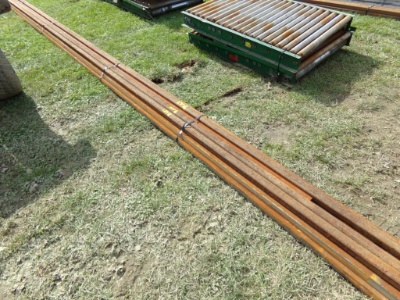 Group of 24' Steel Square and Rectangle Stock - 2'' x 2'', 2'' x 1'' and 3'