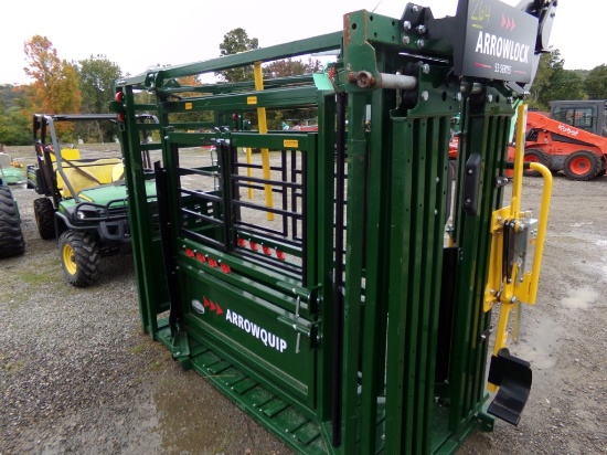 New ArrowQuip Arrowlock 55 Series Cattle Squeeze Chute / Head Lock, Model 5