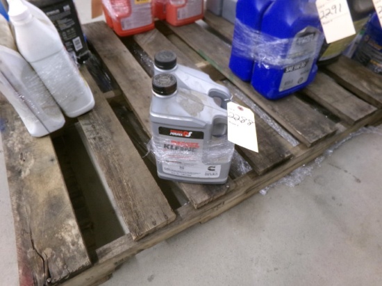 (2) Containers Dsl. Additive (Gray Can) (1) Half (1) Full