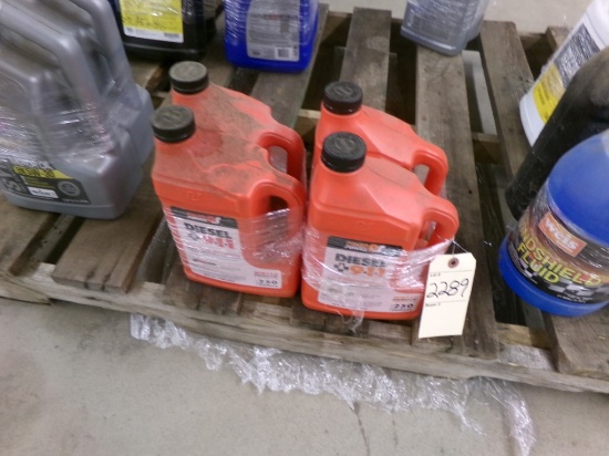 (4) Containers Dsl. 911 (Red Can) (3) Full (1) Half