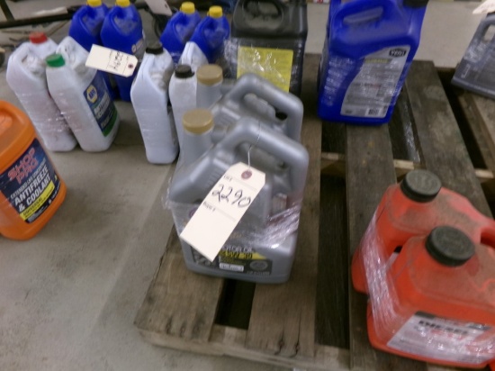 (2) 5-Qt. Containers STP 5W30 Engine Oil (1) Full (1) Half