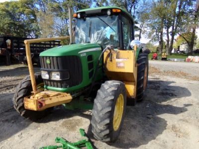2009 JD 6330 Mowing Tractor, 4WD, Full Cab, Tiger TRB50C Boom, Rotary Mower