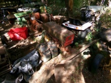 Gravely Walk Behind Dual Wheeled Tractor with 48'' Snowplow, Attachment is