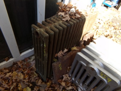 (2) Cast Iron Radiators, 28'' Long x 22'' Tall x 6'' Wide with Plates (Near