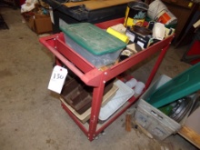 Red 2 Tier Warehouse Caet with Contents