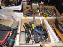 (2) Boxes with Pliers, Hose Cutter, Nut Drivers, Hacksaw, Hammers, Etc. (Ho