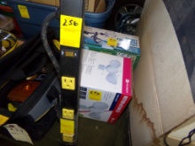 12 Plug Power Strip and (2) Security Lights - (1) Solar, (1) Hard Wired (Ho
