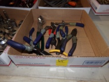 Box with Asst. Pliers, Mostly Kobalt Brand
