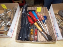Box with Nut Drivers and Screwdrivers