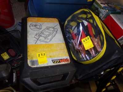 Heavy Duty Tow Strap in Case and a Set of Jumper Cables (House Garage)