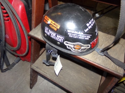 Open Faced Helmet, UNKNOWN SIZE, MAY BE MEDIUM (House Garage)