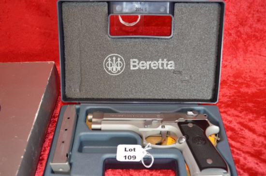 Beretta, Model 92FS stainless, 9mm cal. Pistol