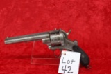 PIN FIRE PISTOL, LEFAUCHUX,  FRENCH MILITARY GUN FOR NAVY