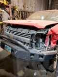 2015 Chevy 2500HD pickup with front end damage