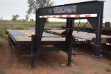 2001 Titian Gooseneck Flatbed Trailer