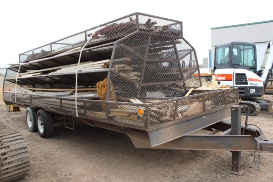 Shop Built 8.4’x24’ Flatbed Trailer, Modified for Dimensional Lumber