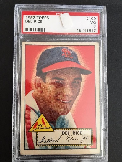 1952 Topps #100 Del Rice