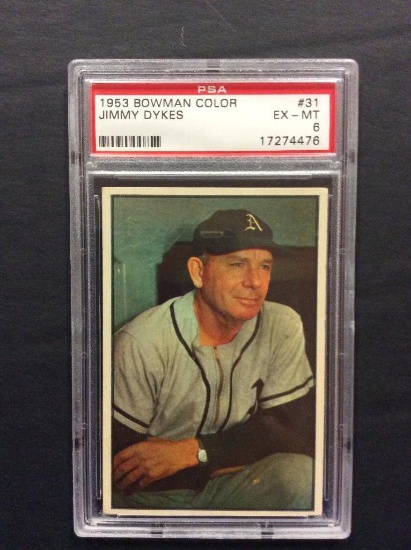 1953 Bowman Color #31 Jimmy Dykes