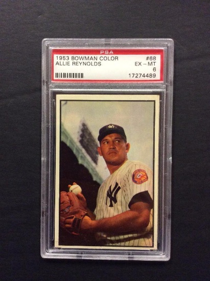 1953 Bowman Color #68 Allie Reynolds