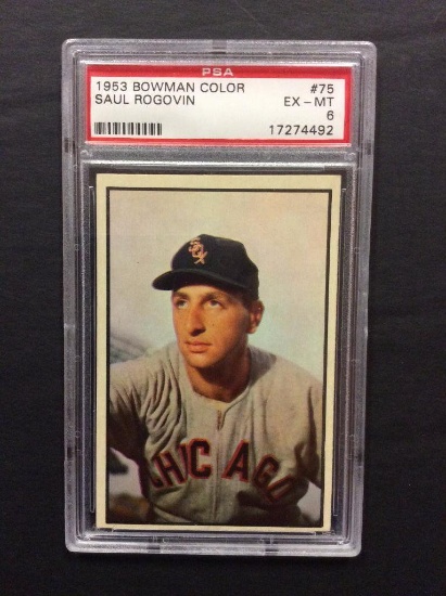 1953 Bowman Color #75 Saul Rogovin