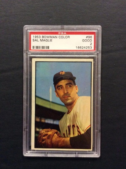 1953 Bowman Color #96 Sal Maglie