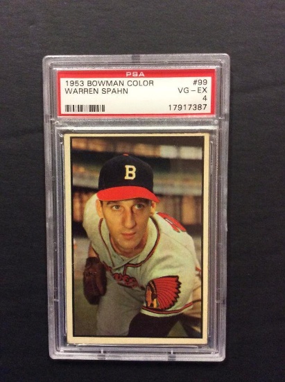 1953 Bowman Color #99 Warren Spahn (HOF)