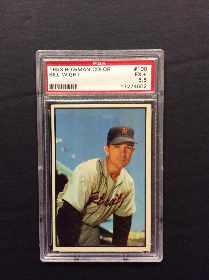 1953 Bowman Color #100 Bill Wight