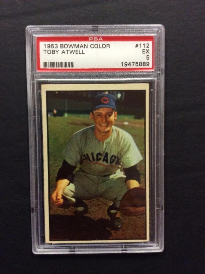 1953 Bowman Color #112 Toby Atwell