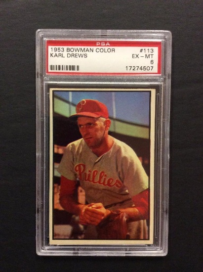 1953 Bowman Color #113 Karl Drews
