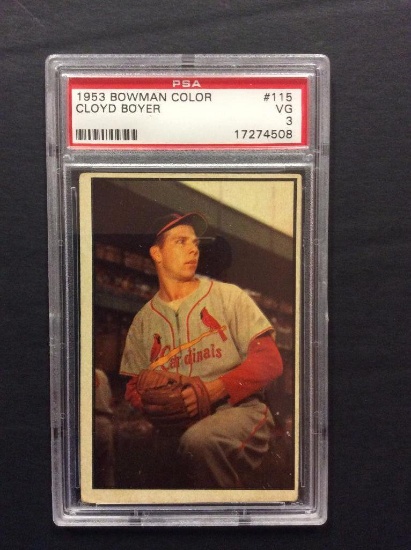 1953 Bowman Color #115 Cloyd Boyer